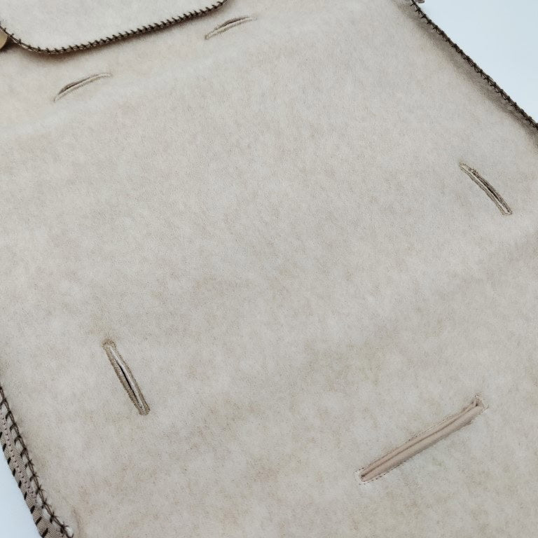 Fußsack aus Wolle für Babys für Kinderwagen & Buggy | Bakigo Felted dunkle Nähte
