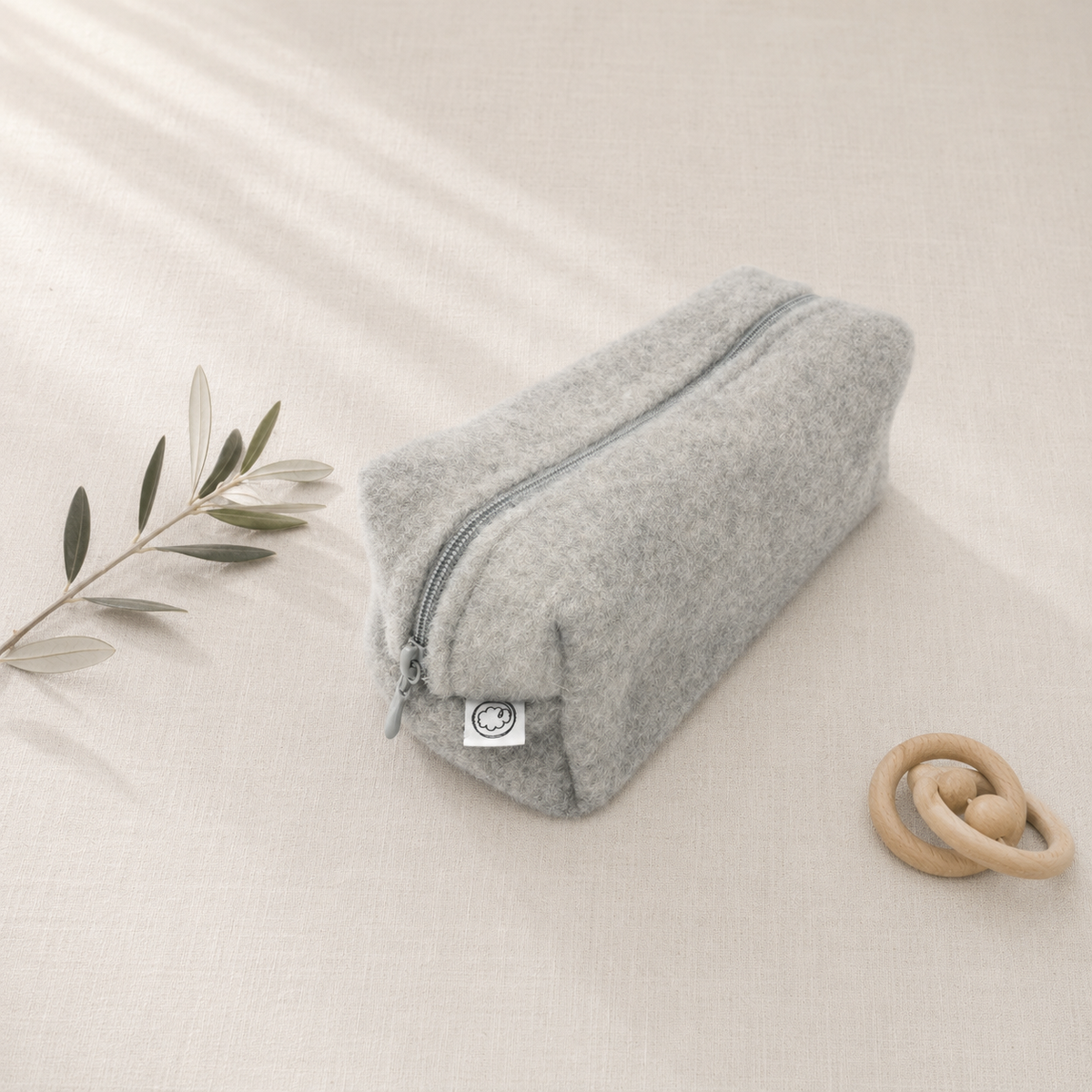 Étui à couches et trousse de toilette en laine | Felted