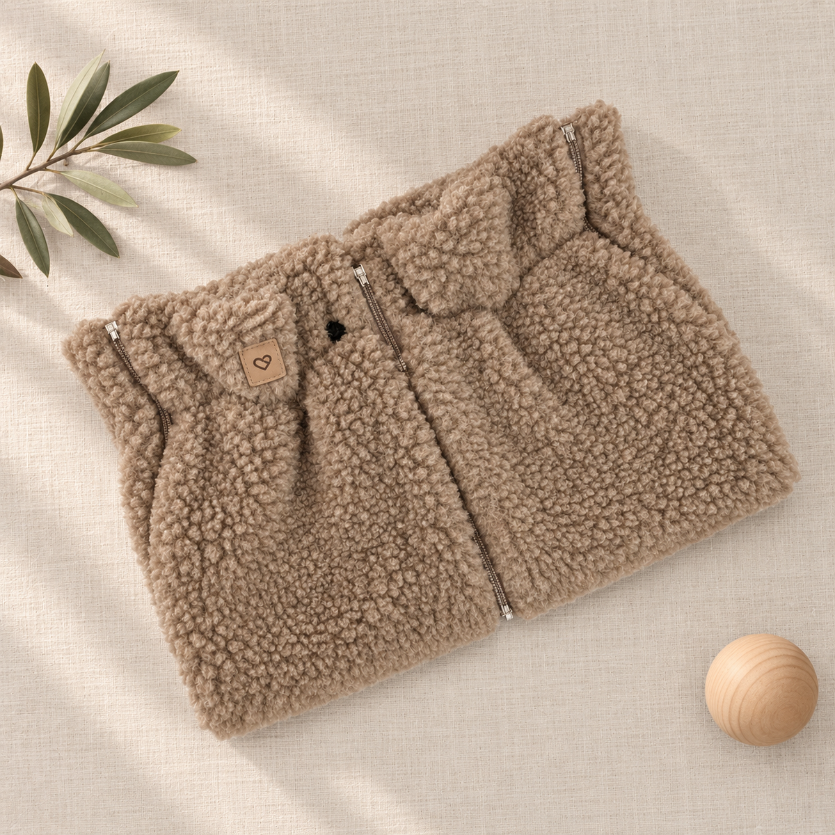 Wool Hand Warmers for Stroller | Zaffiro Teddy