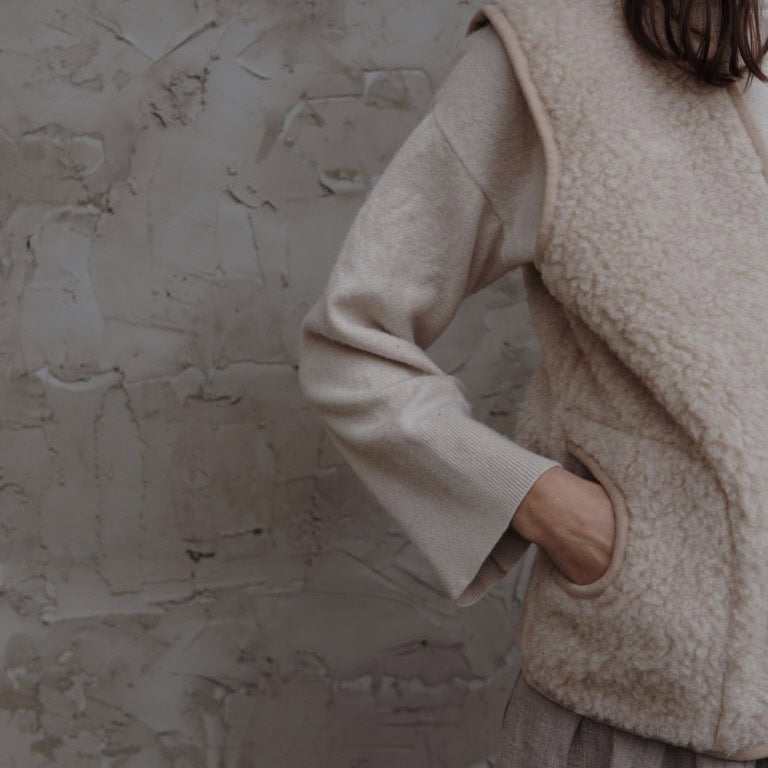 Wollen Bodywarmer met voering - New model fall '26 | A Basic Brand
