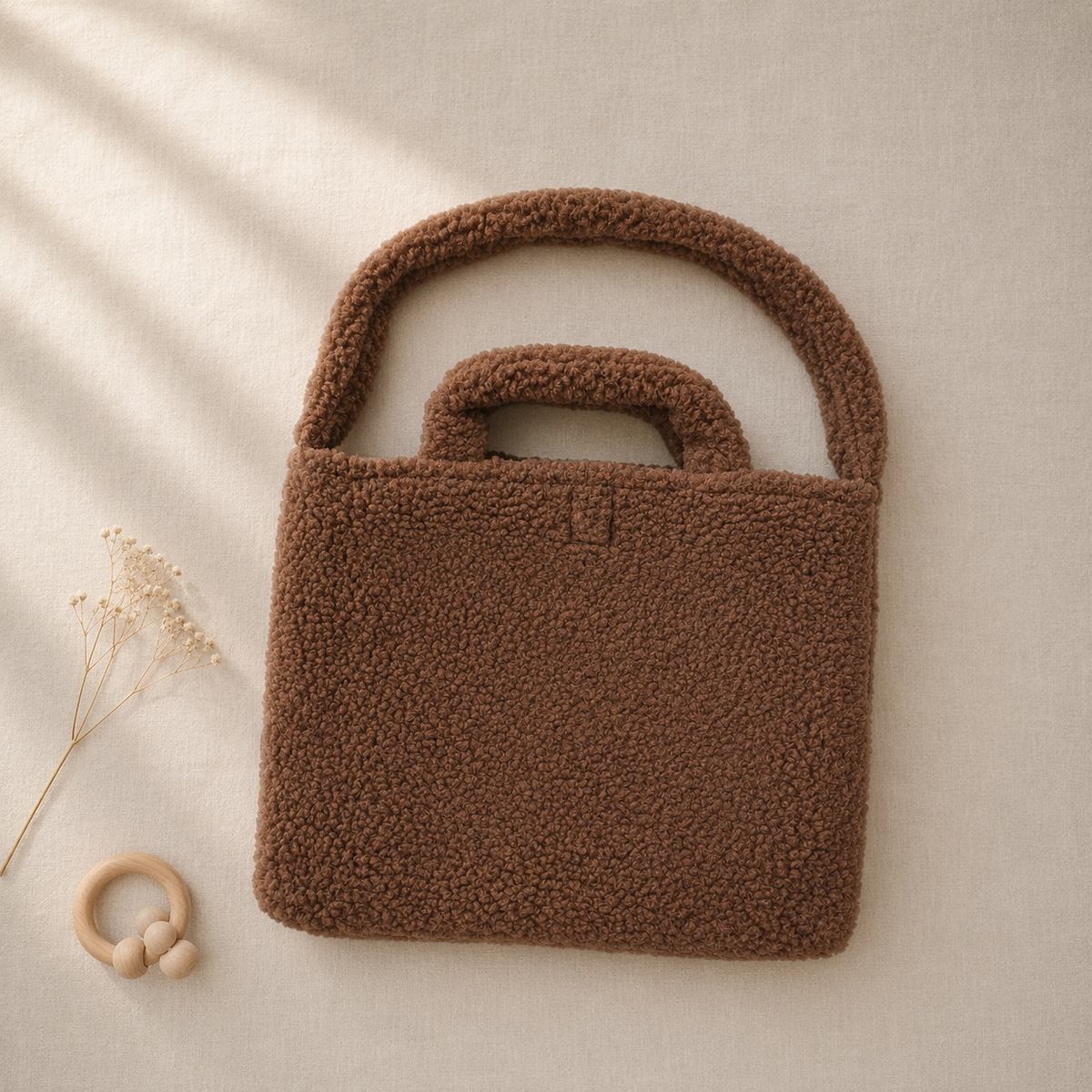 Sac à langer Teddy en laine pour poussette – Thumbled