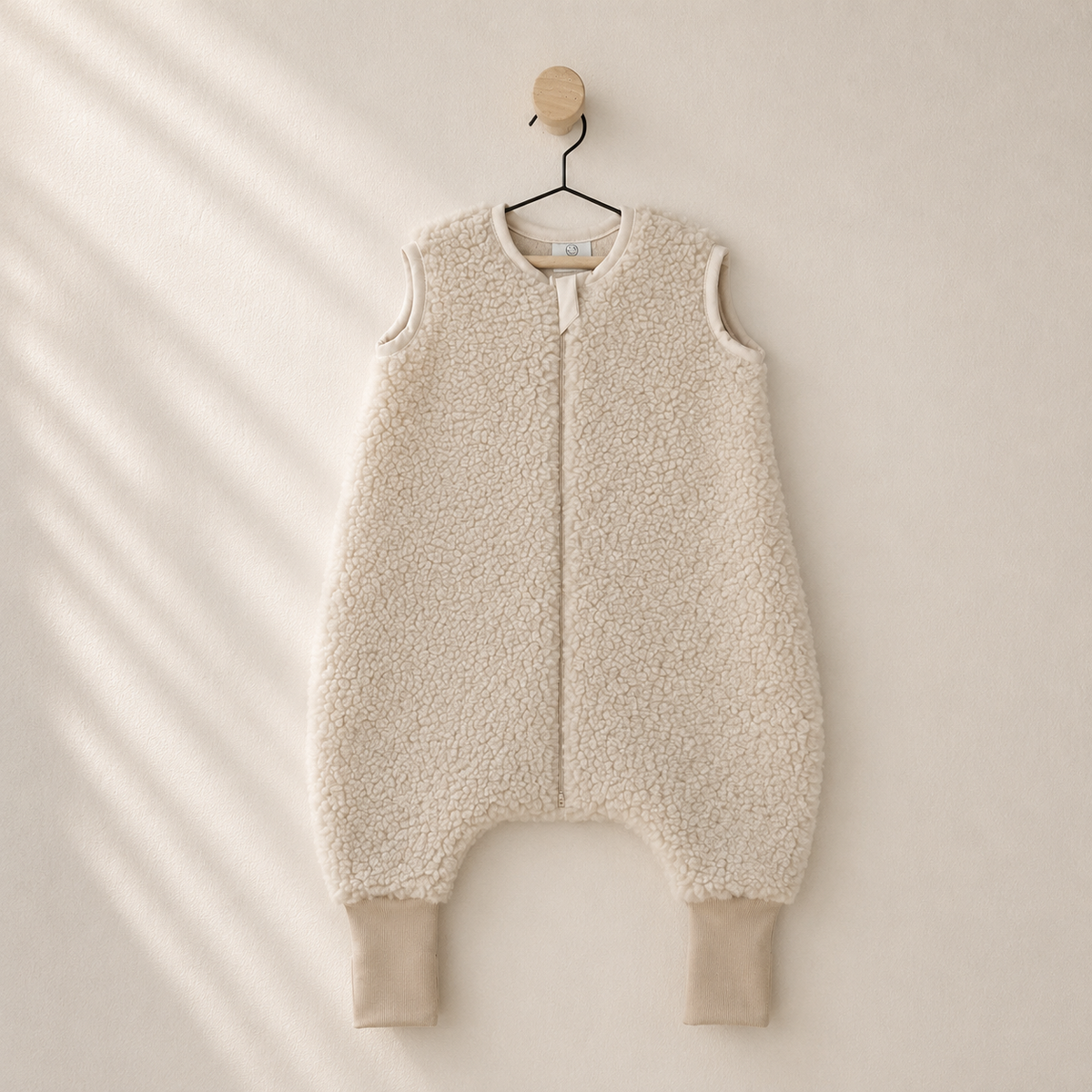 Uldsovepose med fødder til baby & tumling | Teddy