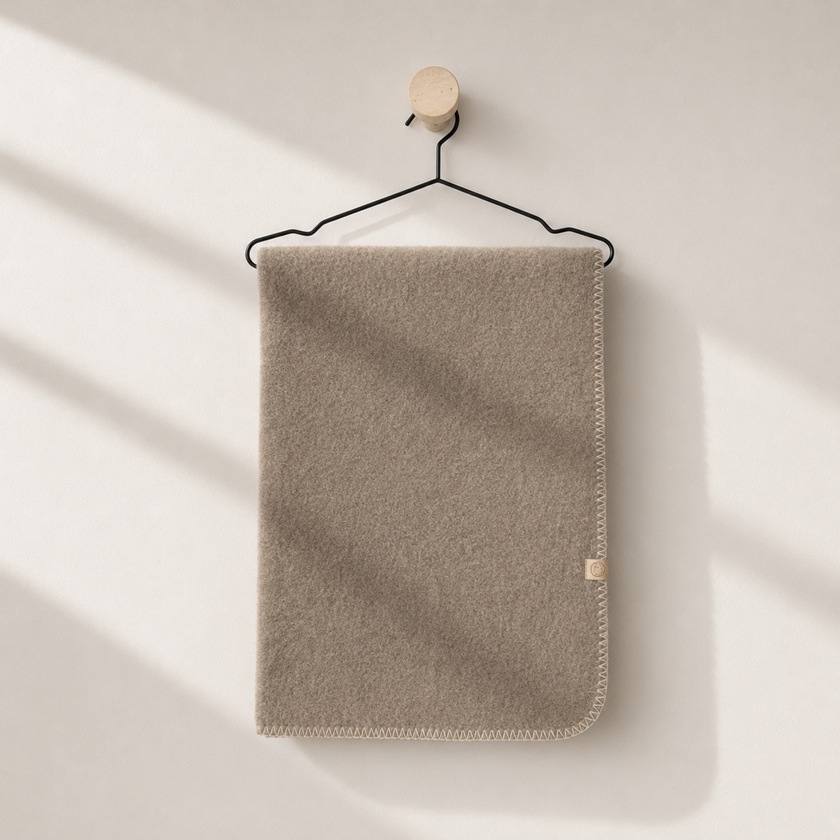 Wool Baby Blanket Made from Pure New Wool | Felted light stitching