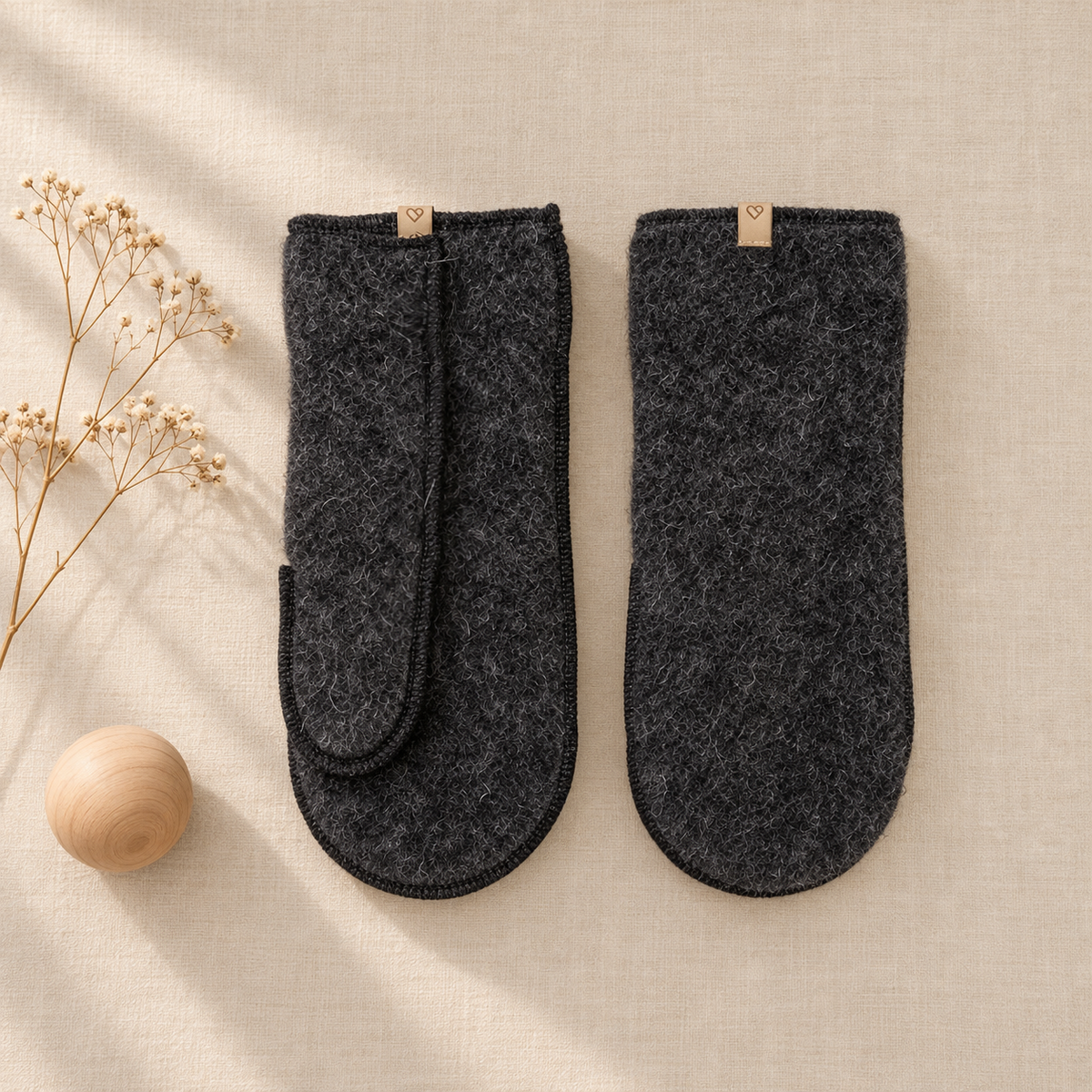 Wool Mittens for Adults | Zaffiro Felted