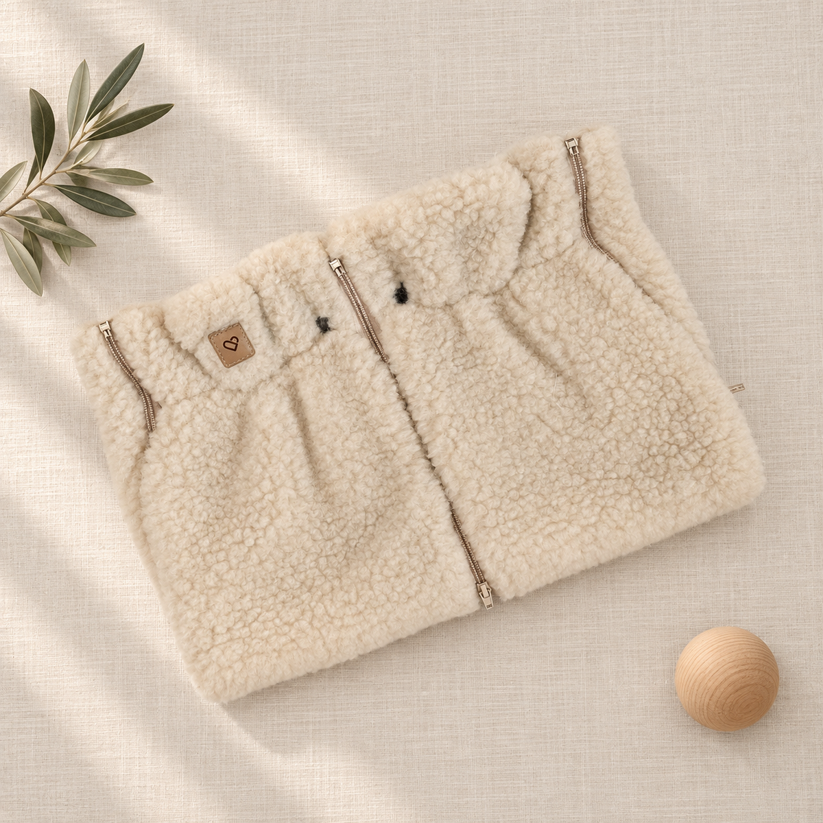 Wool Hand Warmers for Stroller | Zaffiro Teddy
