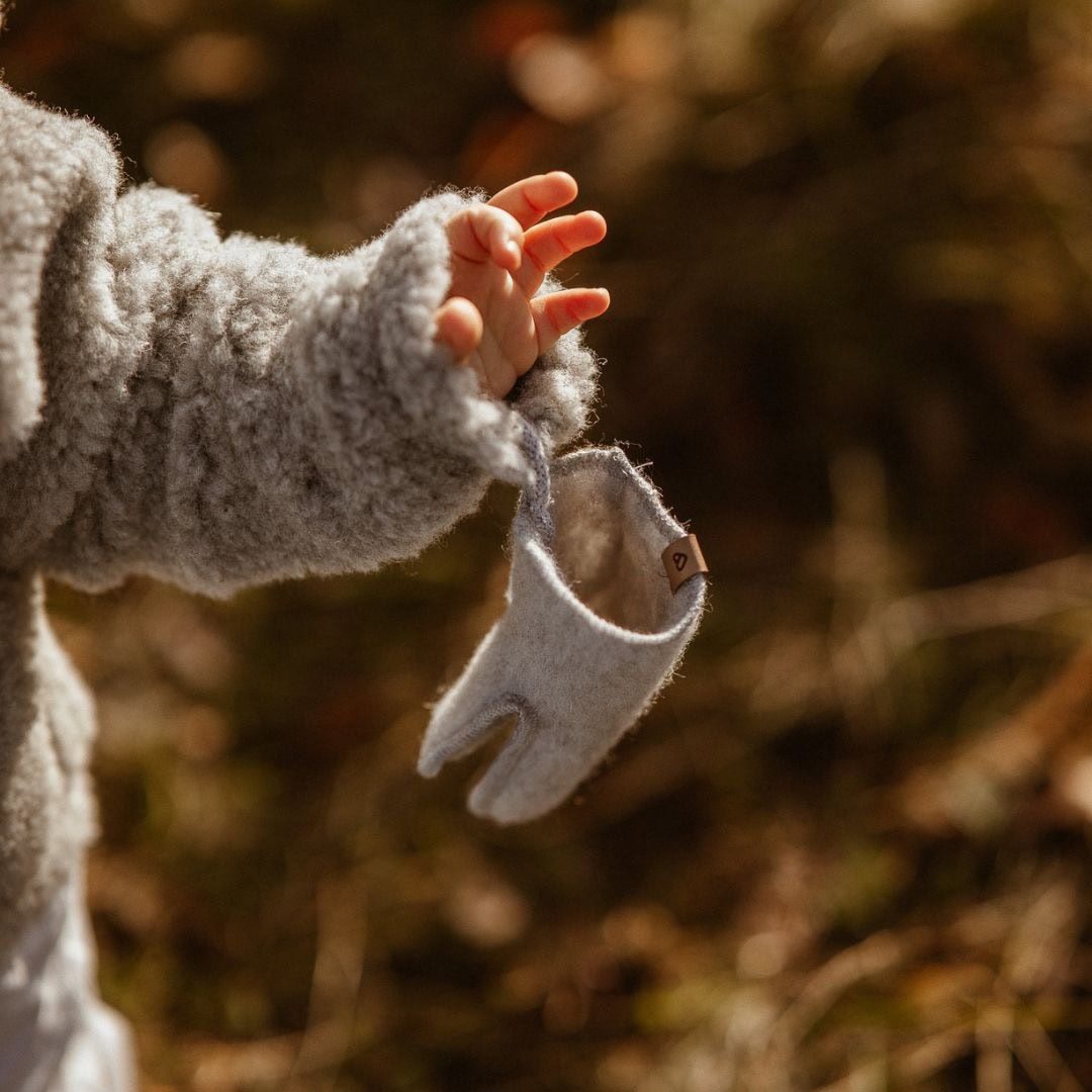 Wollene Baby- und Kinderfäustlinge | Zaffiro Felted