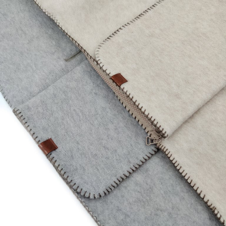 Fußsack aus Wolle für Babys für Kinderwagen & Buggy | Bakigo Felted dunkle Nähte