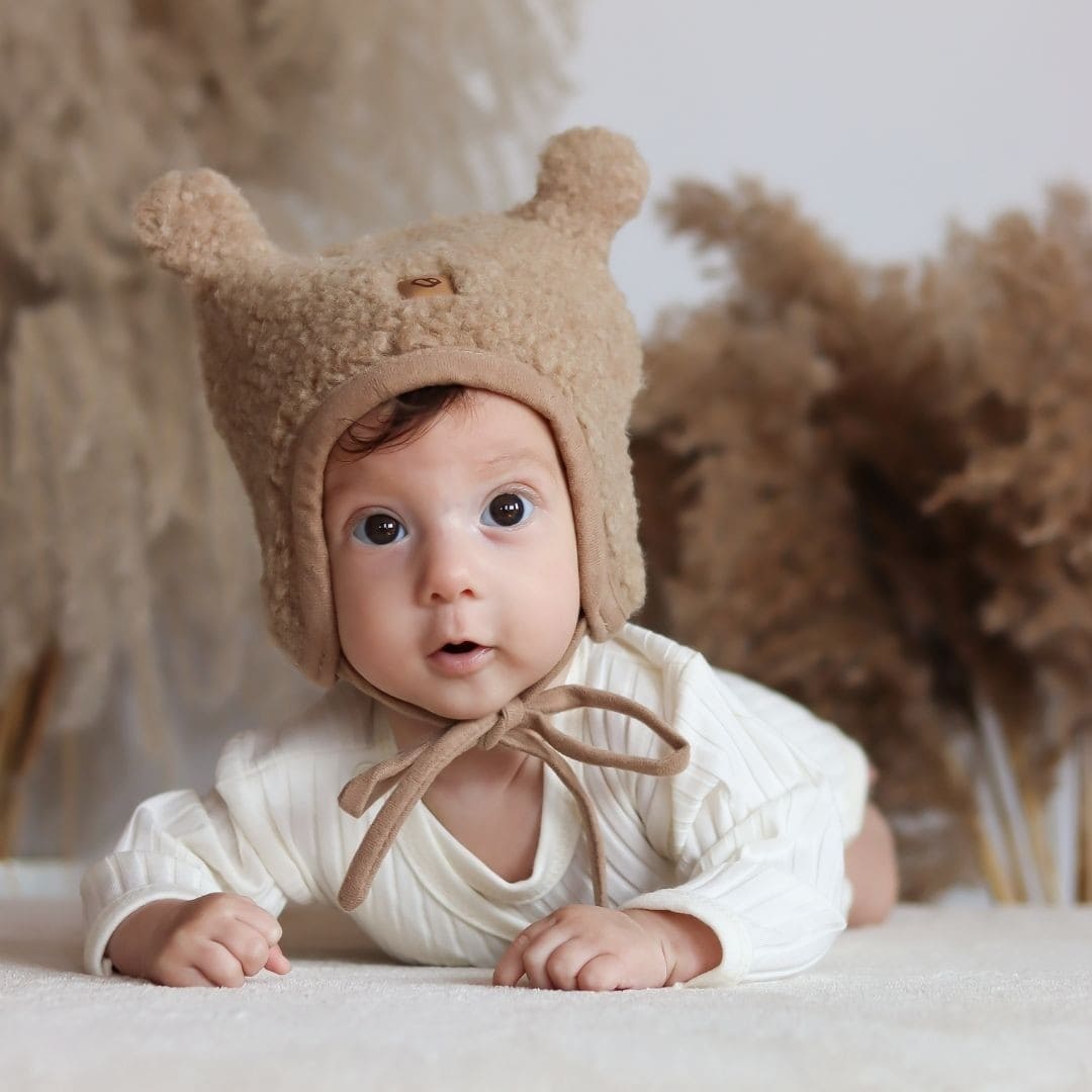 Gorro de lana Violet para bebé | Zaffiro Teddy