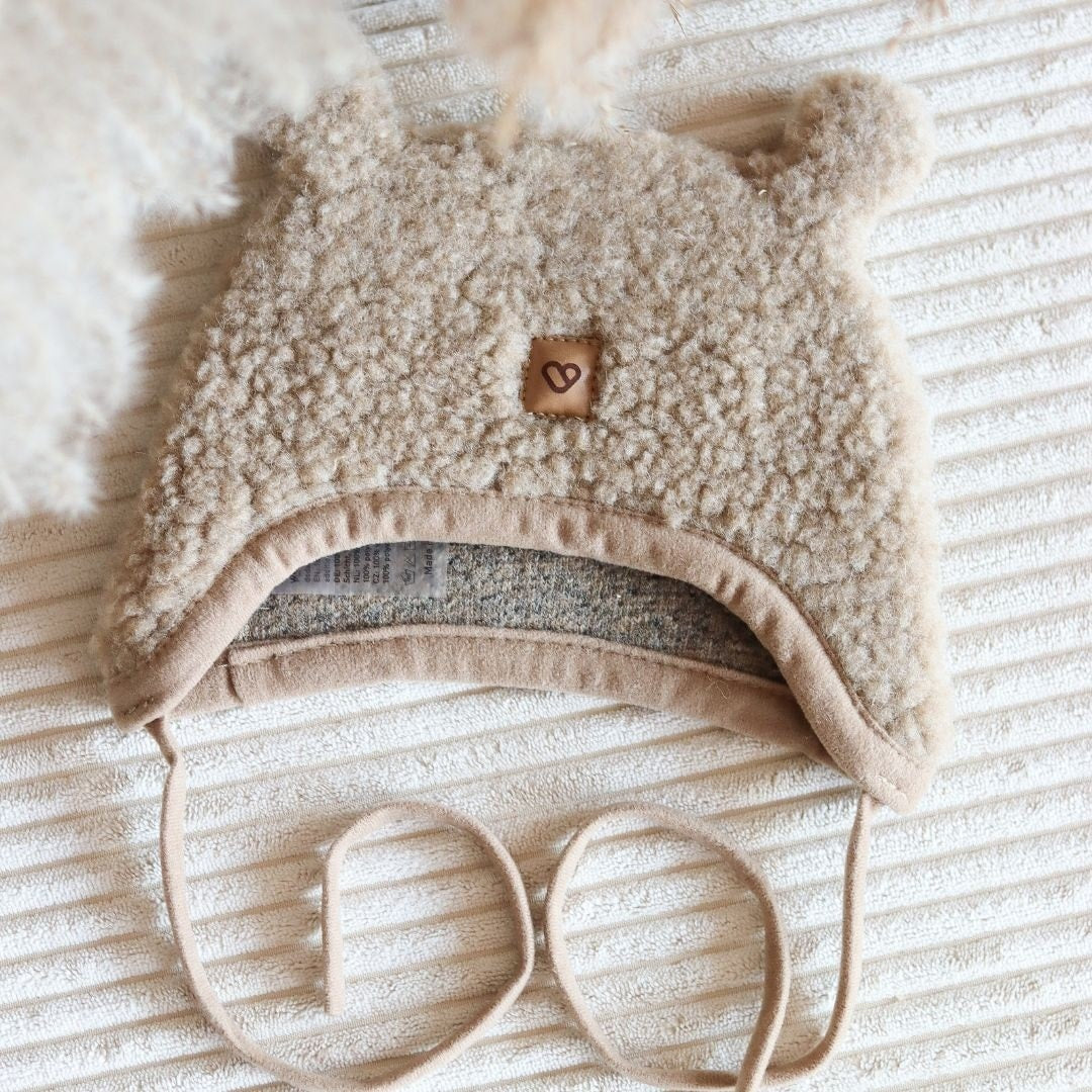 Gorro de lana Violet para bebé | Zaffiro Teddy