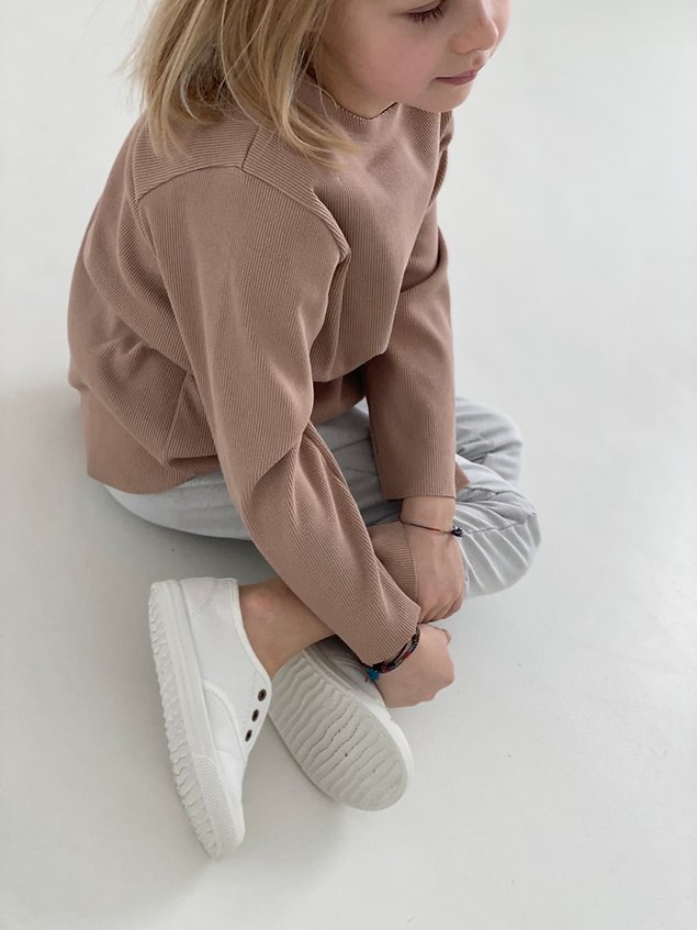 A Basic Brand | Pull côtelé en coton pour bébé