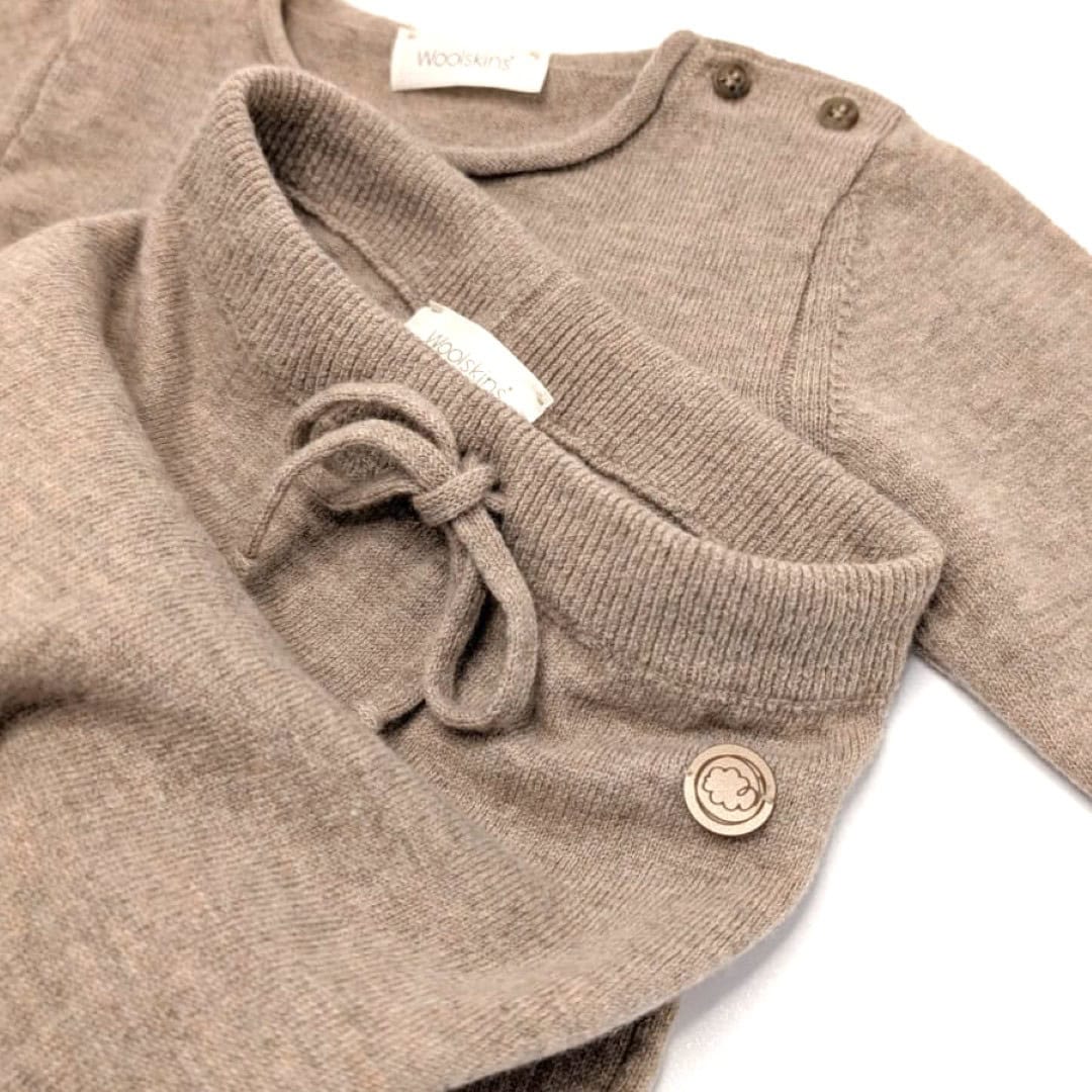 Uldne babybukser af 100% merinould | Strikket
