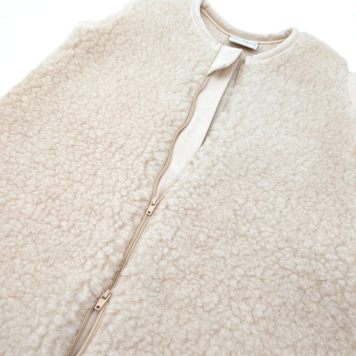 Wollener Schlafsack mit Füßen für Baby & Kleinkind | Teddy