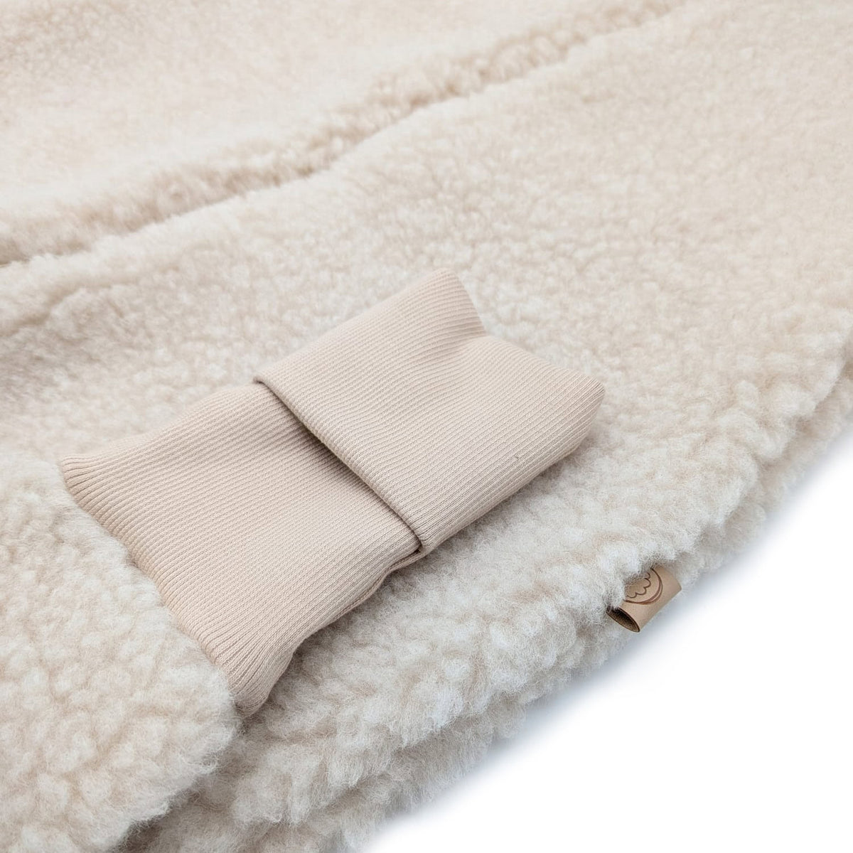 Wollener Schlafsack mit Füßen für Baby & Kleinkind | Teddy