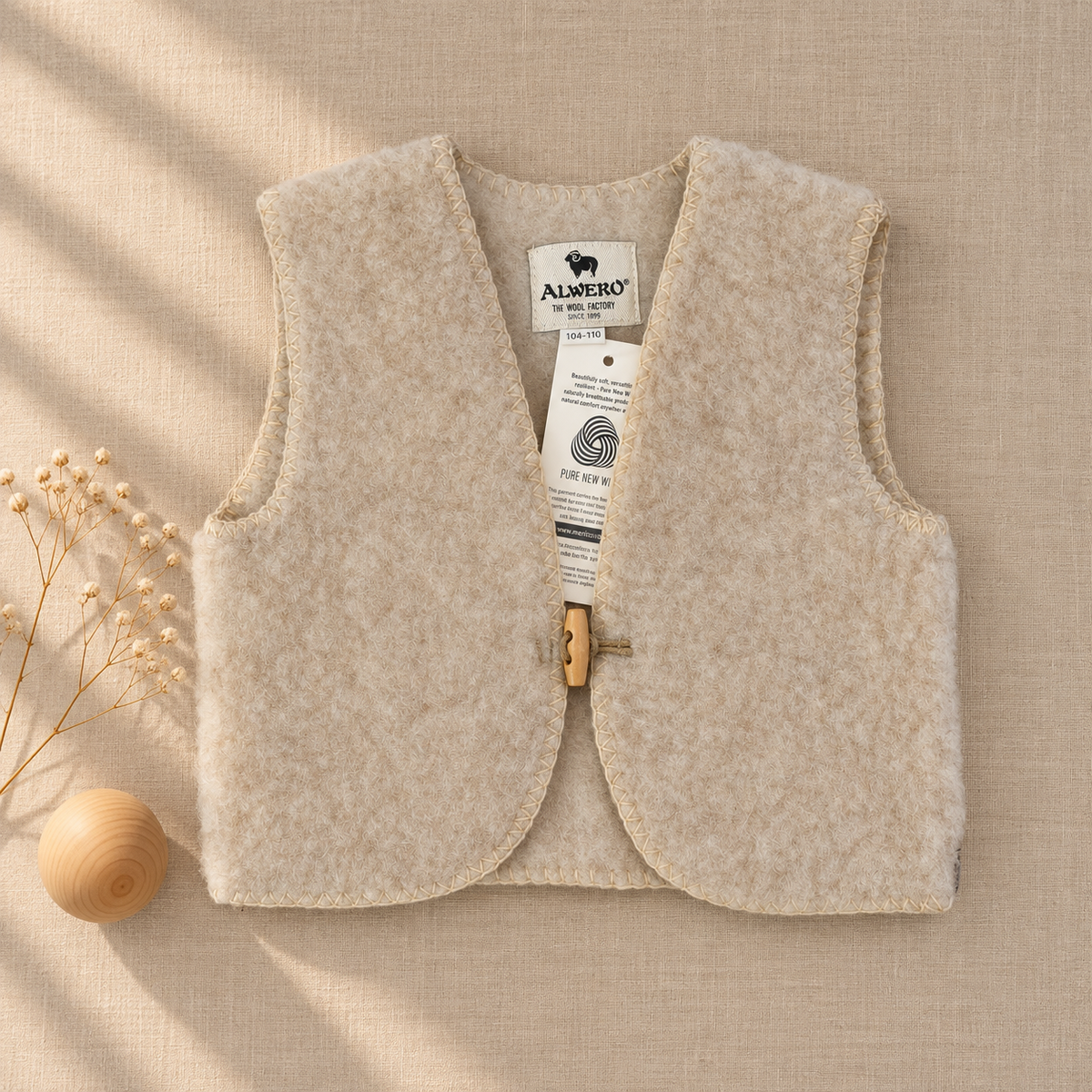 Alwero ullväst baby | Outlet Beige