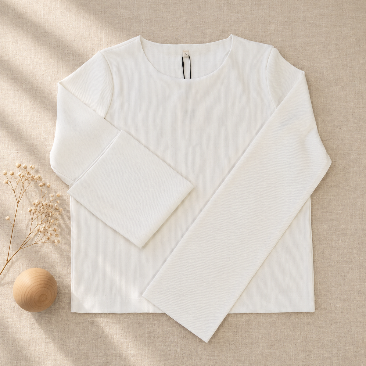 Oversized ribstrikket sweatshirt til damer | A Basic Brand