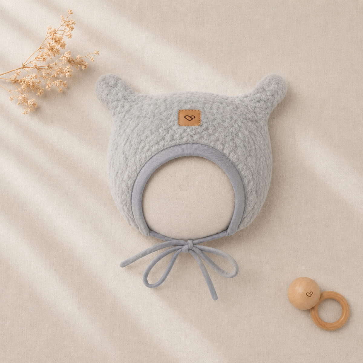 Gorro de lana Violet para bebé | Zaffiro Teddy