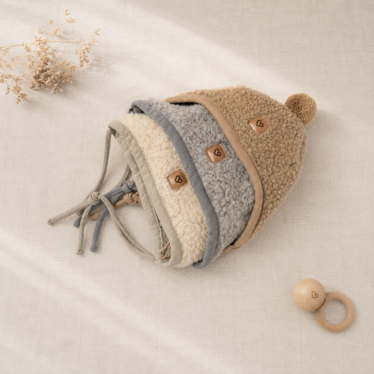 Gorro de lana Tulip para bebé | Zaffiro Teddy