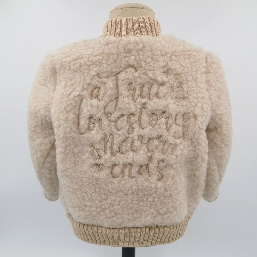Giacchetta bomber di lana per neonati | Thumbled