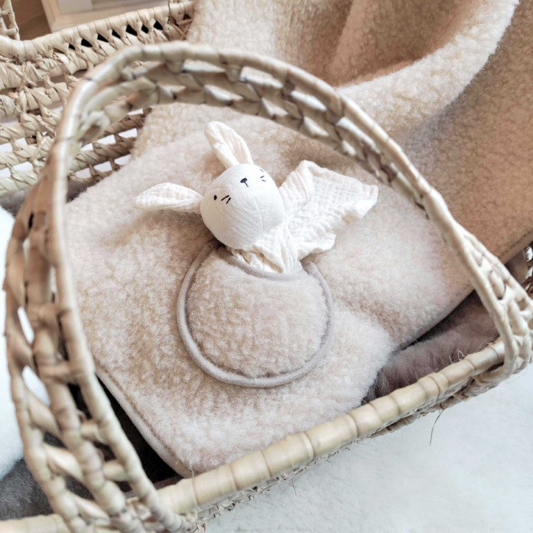 Babyfilt i ren ull | 'Måne' Tumbled