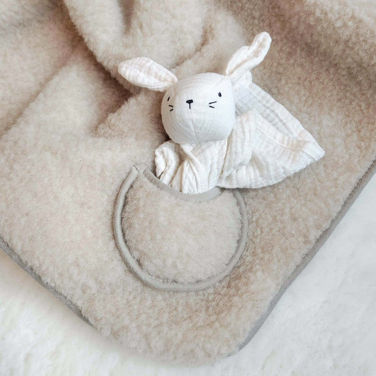 Babyfilt i ren ull | 'Måne' Tumbled