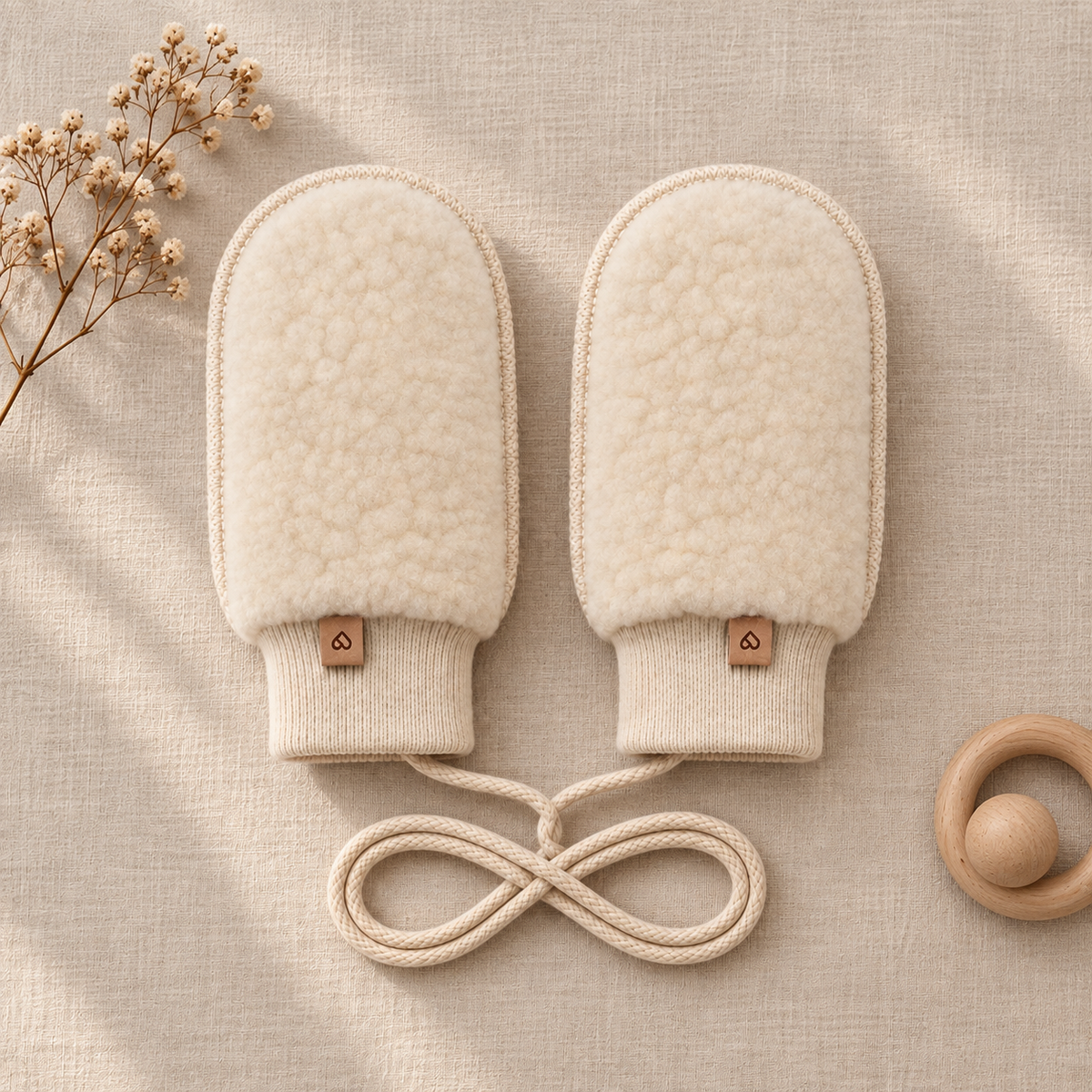 Soft Wool Mittens for Baby & Child | Zaffiro Teddy