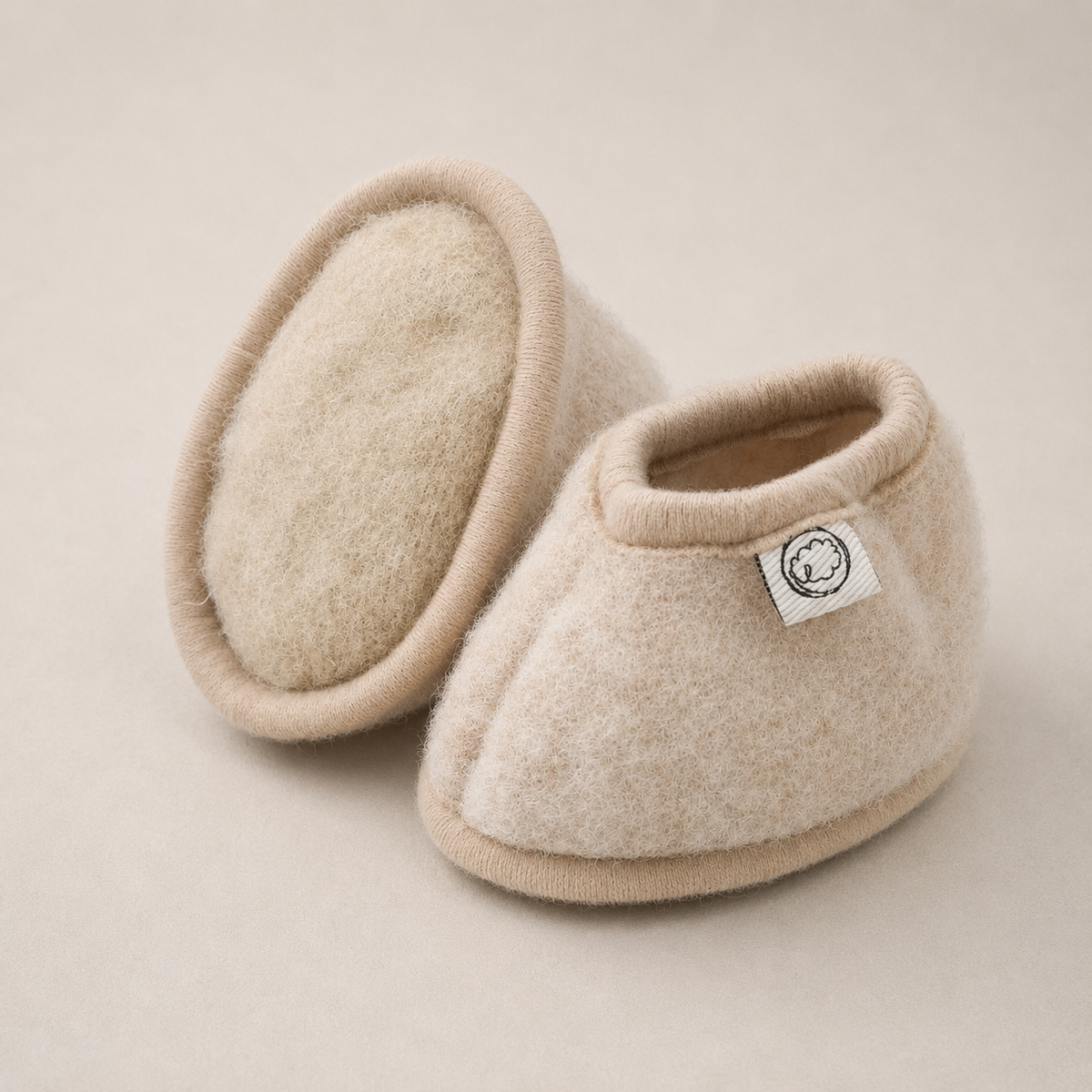 Chaussons bébé chauds en laine | Felted