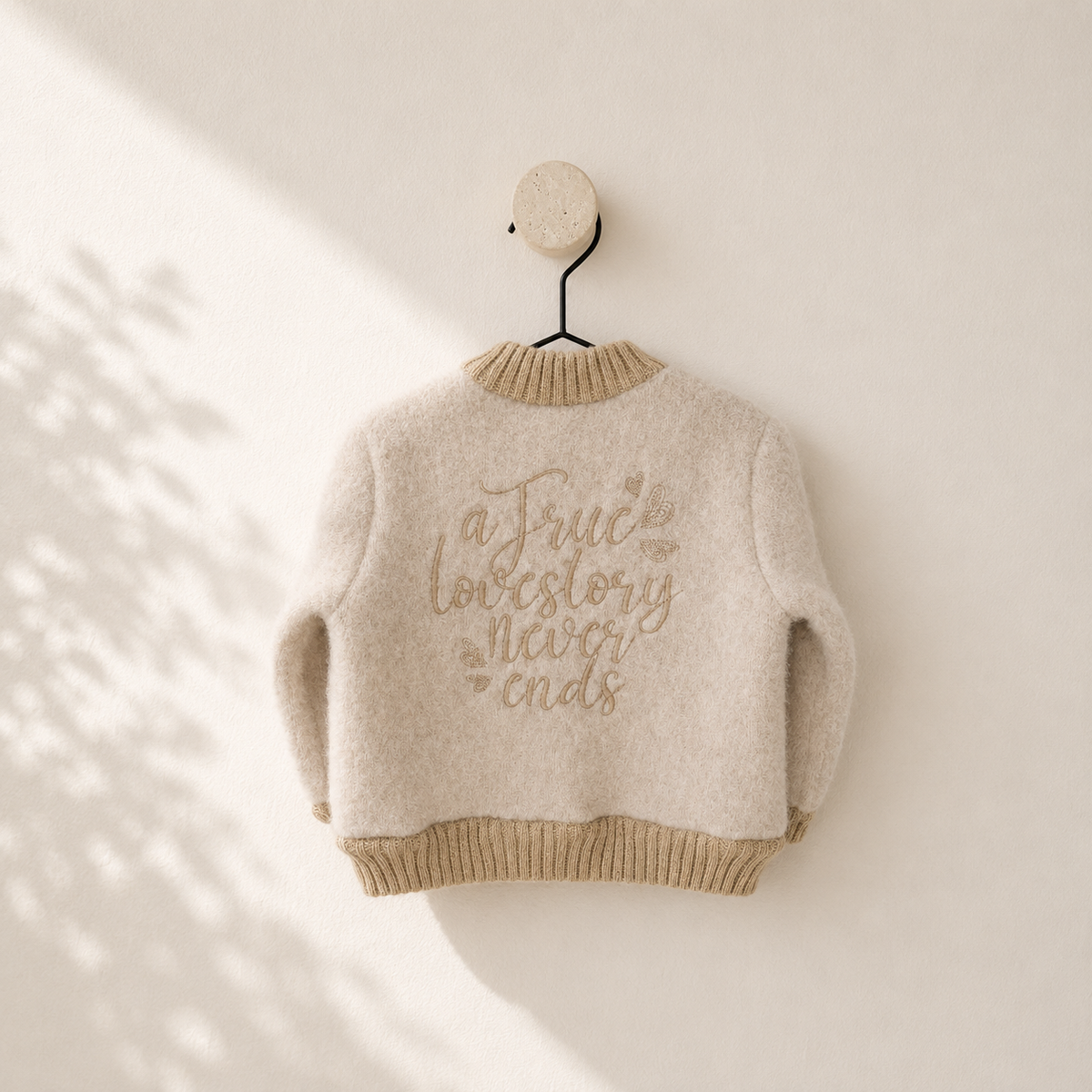 Blouson bomber bébé en laine | Felted