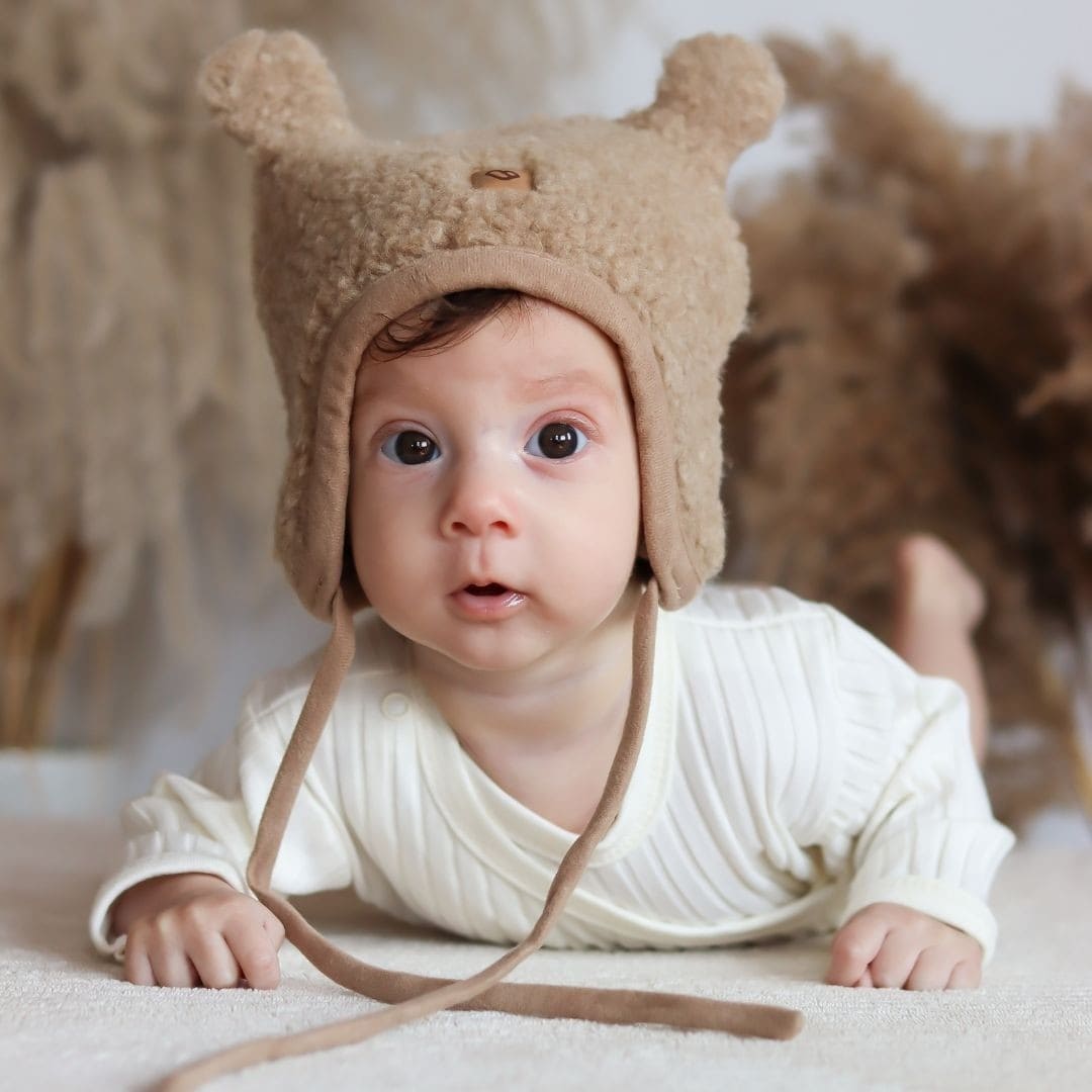 Gorro de lana Violet para bebé | Zaffiro Teddy