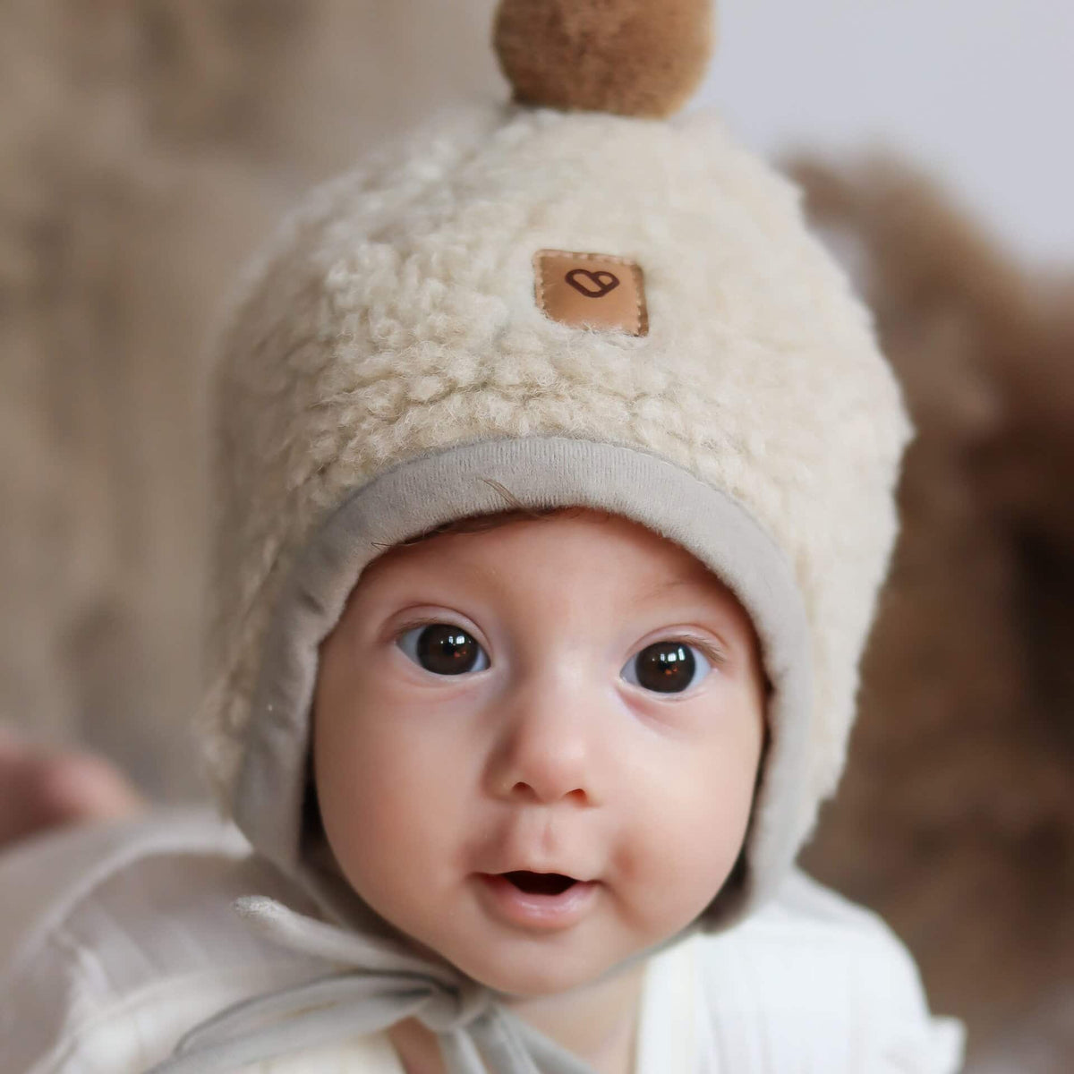 Gorro de lana Tulip para bebé | Zaffiro Teddy